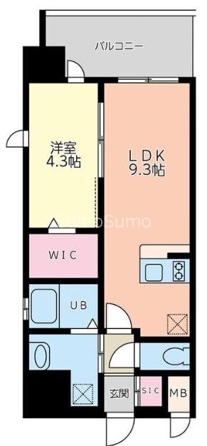 日本橋駅 徒歩3分 9階の物件間取画像