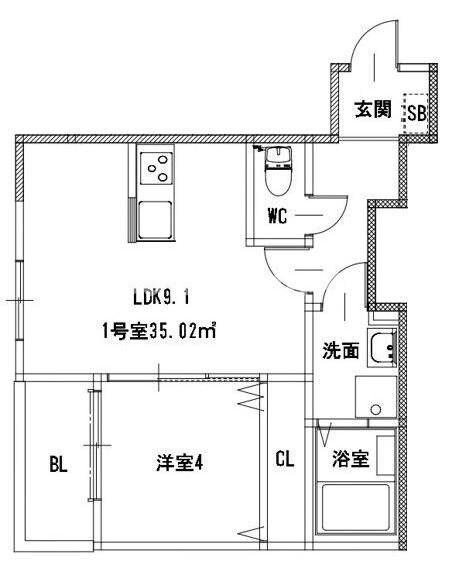 プレステージ高宮駅前の物件間取画像
