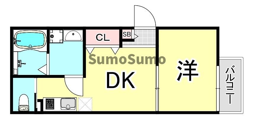 立花駅 徒歩12分 1階の物件間取画像