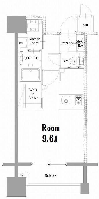 呉服町駅 徒歩5分 5階の物件間取画像