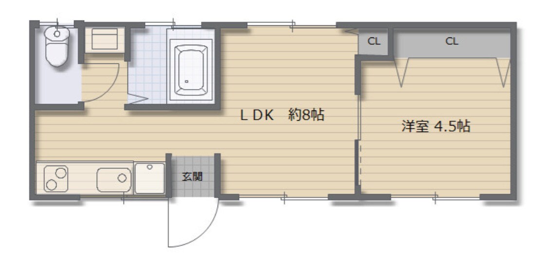 エルム小谷(旧館)の物件間取画像