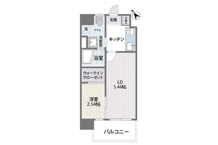 西鉄平尾駅 徒歩7分 7階の物件間取画像