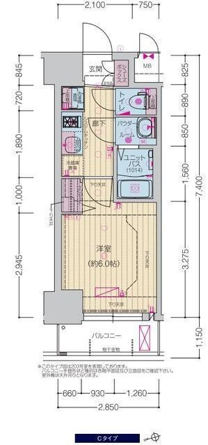 恵美須町駅 徒歩3分 4階の物件間取画像