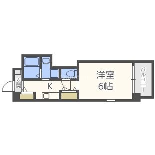 谷町四丁目駅 徒歩3分 7階の物件間取画像
