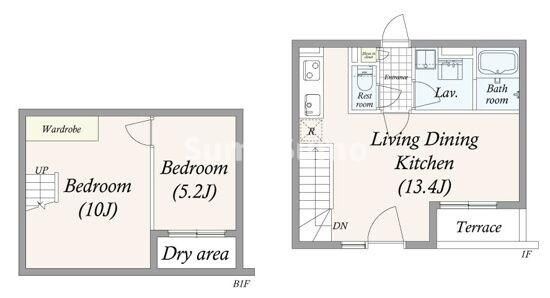ＧＲＡＮ　ＰＡＳＥＯ　池尻大橋の物件間取画像