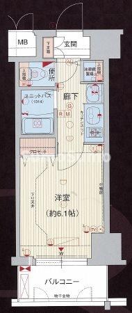 プレサンス心斎橋ザ・スタイルの物件間取画像