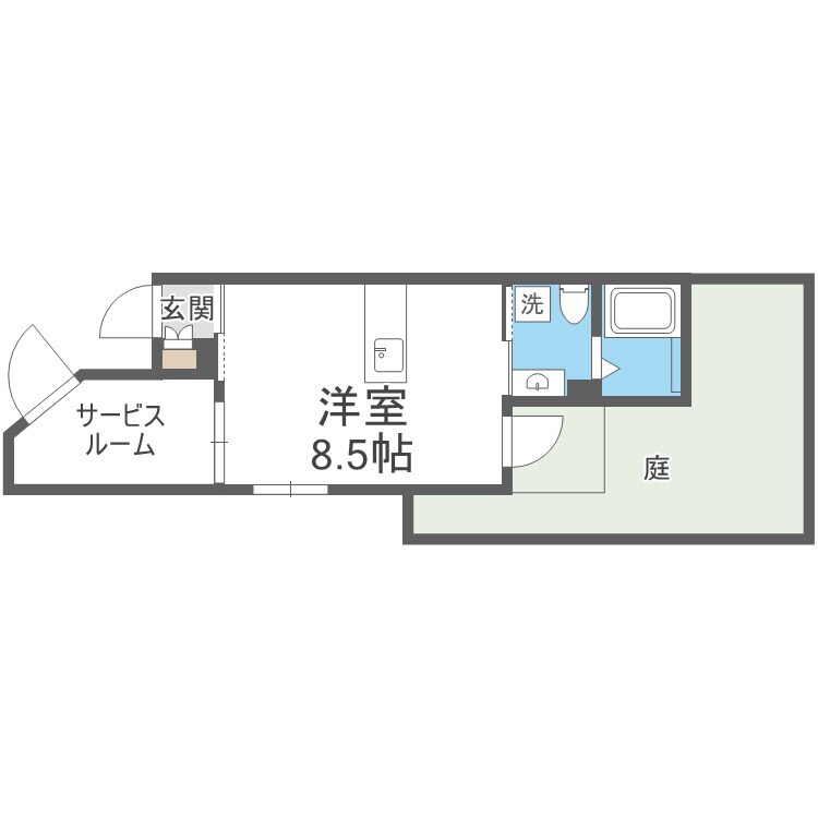 ガレット南福岡の物件間取画像