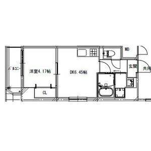 谷町六丁目駅 徒歩3分 3階の物件間取画像