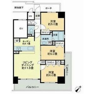 東比恵駅 徒歩7分 10階の物件間取画像