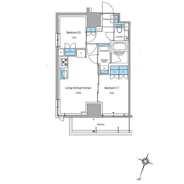 ルフォンプログレ渋谷ヒルトップの物件間取画像