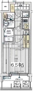 九条駅 徒歩7分 11階の物件間取画像