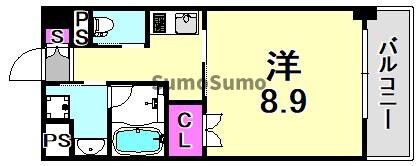 尼崎駅 徒歩7分 5階の物件間取画像