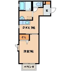 アネックス西新の物件間取画像