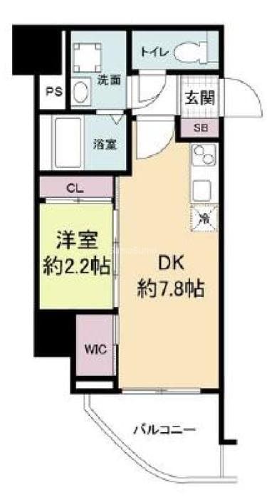 恵美須町駅 徒歩7分 6階の物件間取画像