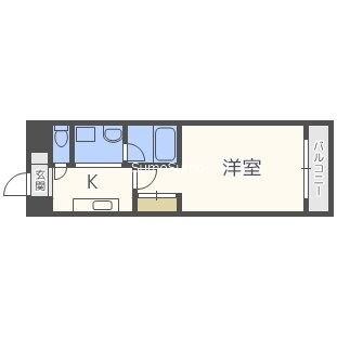 阿波座駅 徒歩1分 7階の物件間取画像