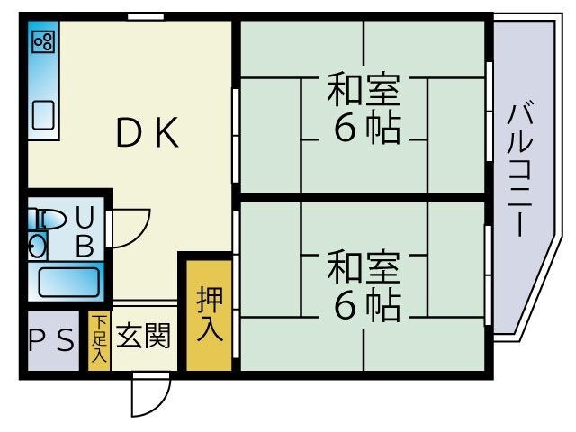 桐島コーポの物件間取画像