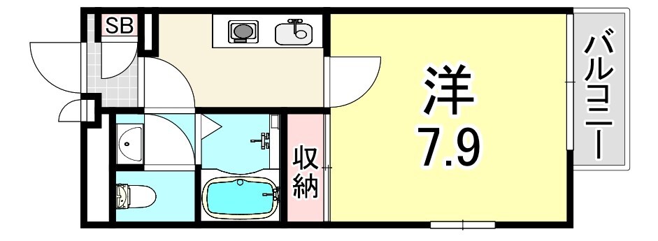 尼崎駅 徒歩9分 2階の物件間取画像