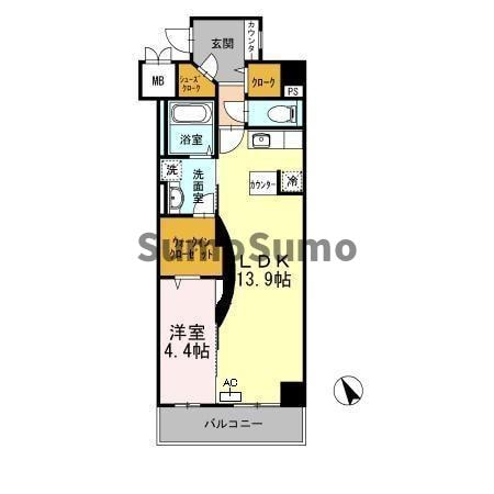 御幣島駅 徒歩10分 1階の物件間取画像