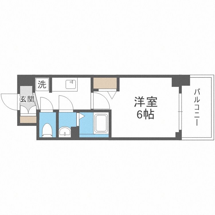 九条駅 徒歩7分 6階の物件間取画像