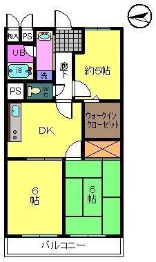 プランドール武庫の物件間取画像