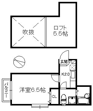 パレット六本松の物件間取画像