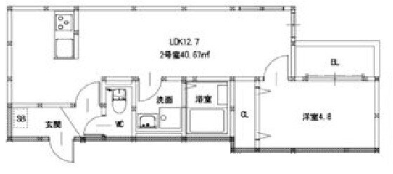 Gracia西新の物件間取画像