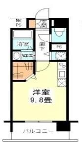 本町駅 徒歩5分 14階の物件間取画像