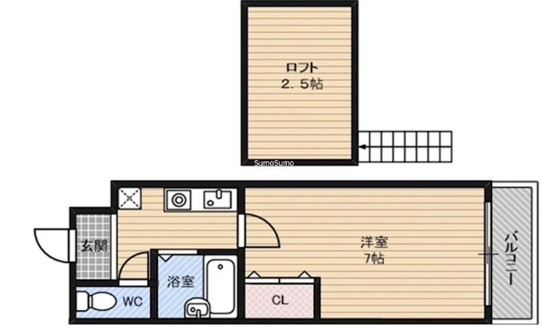 西長堀駅 徒歩5分 4階の物件間取画像