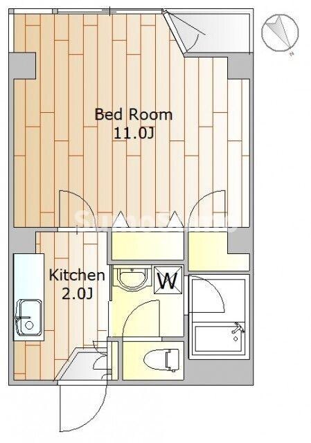 グランデオ中目黒の物件間取画像