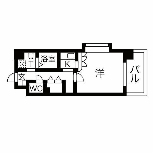 箱崎駅 徒歩7分 7階の物件間取画像