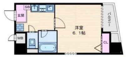 天満橋駅 徒歩12分 10階の物件間取画像