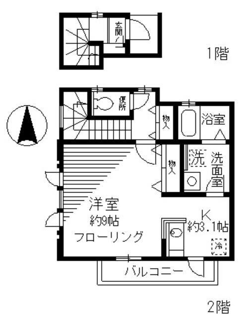 カーサ・ローザの物件間取画像