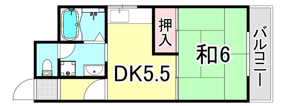 武庫之荘駅 徒歩3分 2階の物件間取画像