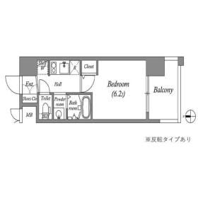 大国町駅 徒歩1分 6階の物件間取画像