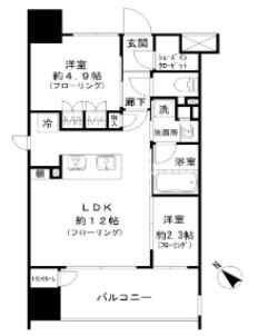 パークリュクス博多駅前の物件間取画像