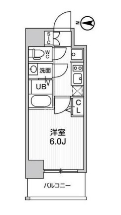 桜川駅 徒歩5分 13階の物件間取画像