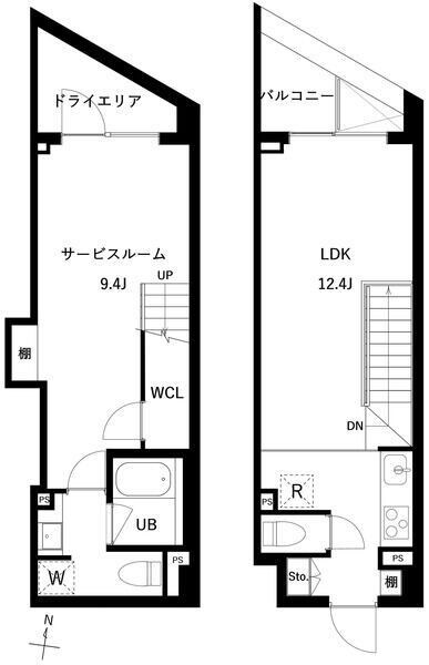ＪＭＦレジデンス世田谷三宿の物件間取画像