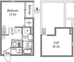 スカイフラット姫島の物件間取画像
