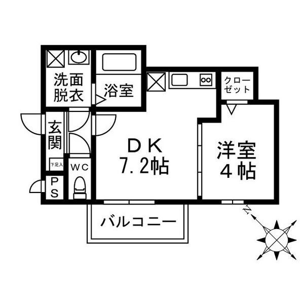 グラシューズメゾン高宮東の物件間取画像