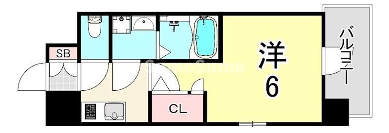 御幣島駅 徒歩9分 12階の物件間取画像