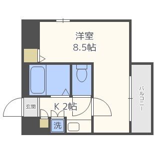 エヴァグリーンの物件間取画像