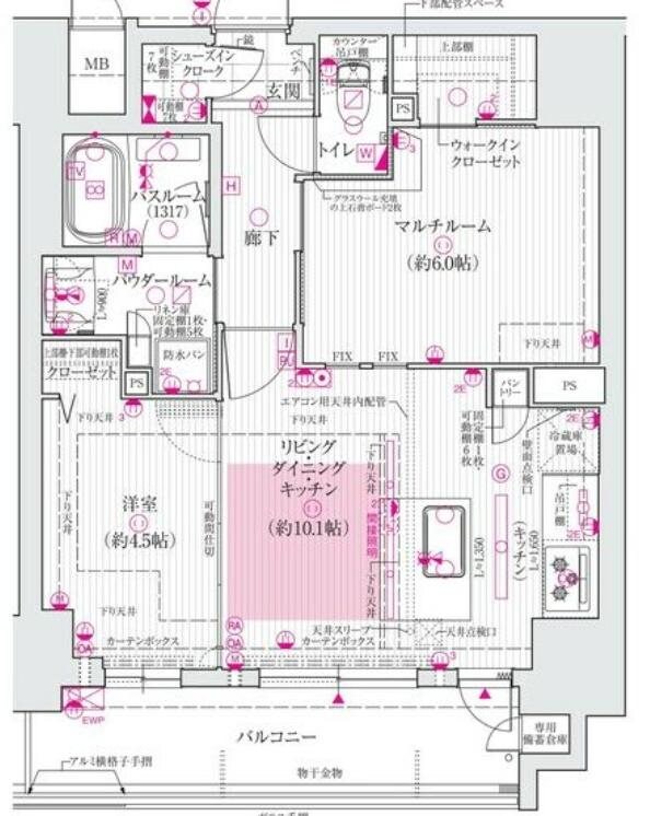 長堀橋駅 徒歩5分 15階の物件間取画像