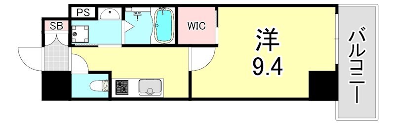 江坂駅 徒歩5分 8階の物件間取画像