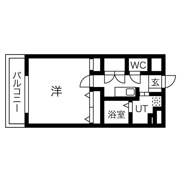 薬院駅 徒歩2分 6階の物件間取画像