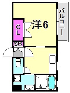 塚口駅 徒歩5分 2階の物件間取画像