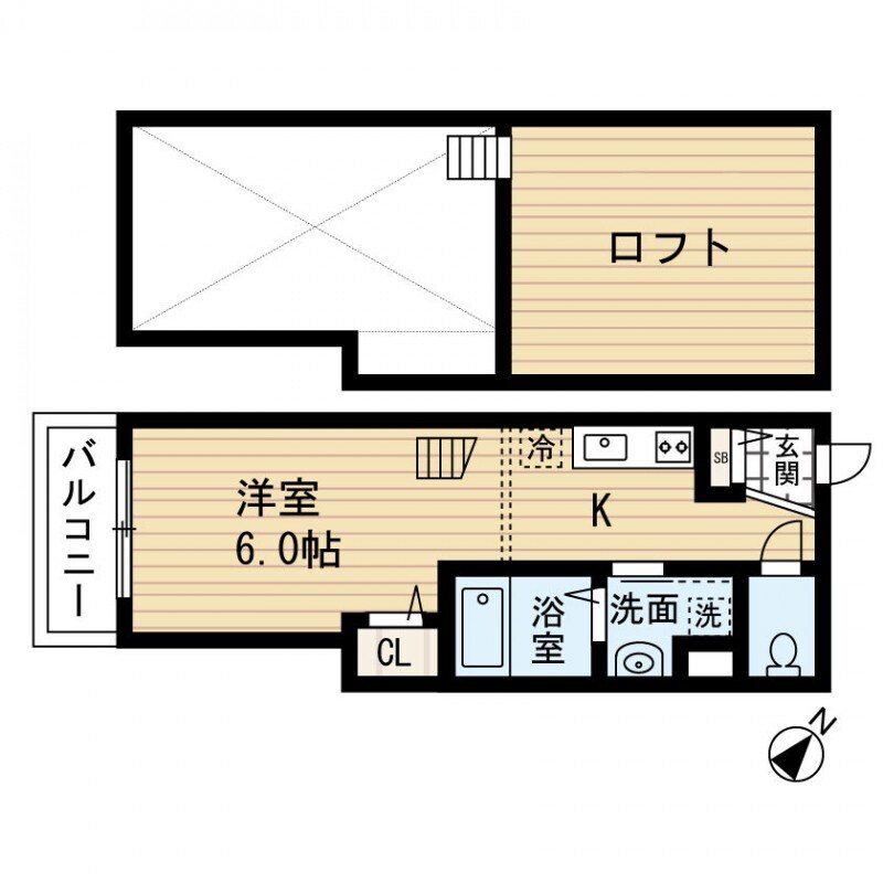 南福岡駅 徒歩10分 2階の物件間取画像