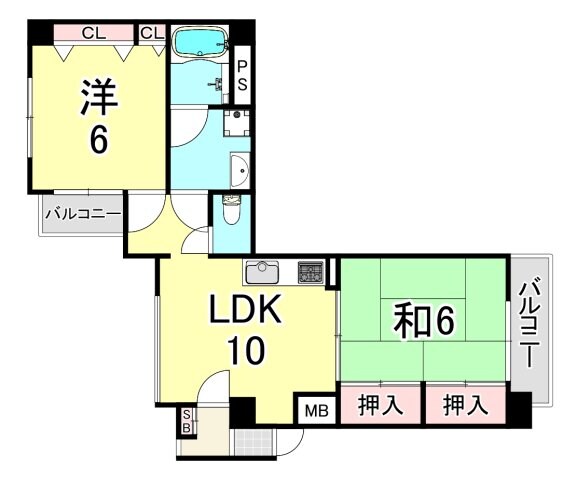 メインステージ武庫川の物件間取画像