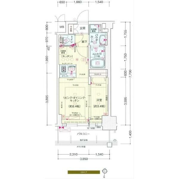 プレサンス新大阪ジェイズの物件間取画像