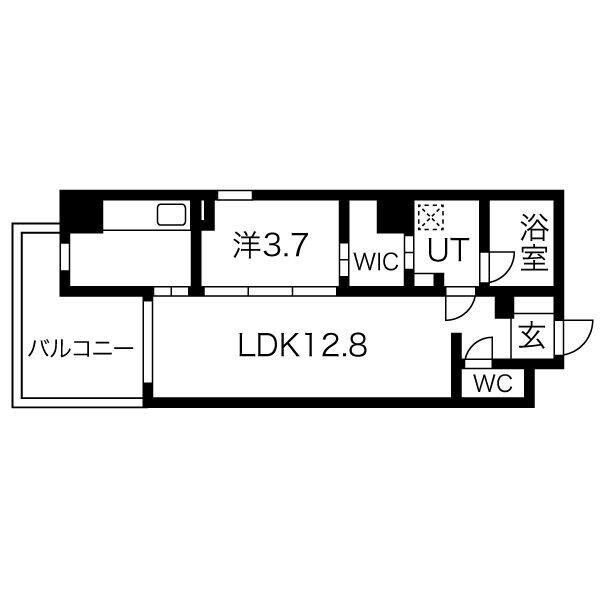 高宮駅 徒歩7分 5階の物件間取画像