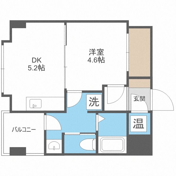 西長堀駅 徒歩5分 4階の物件間取画像